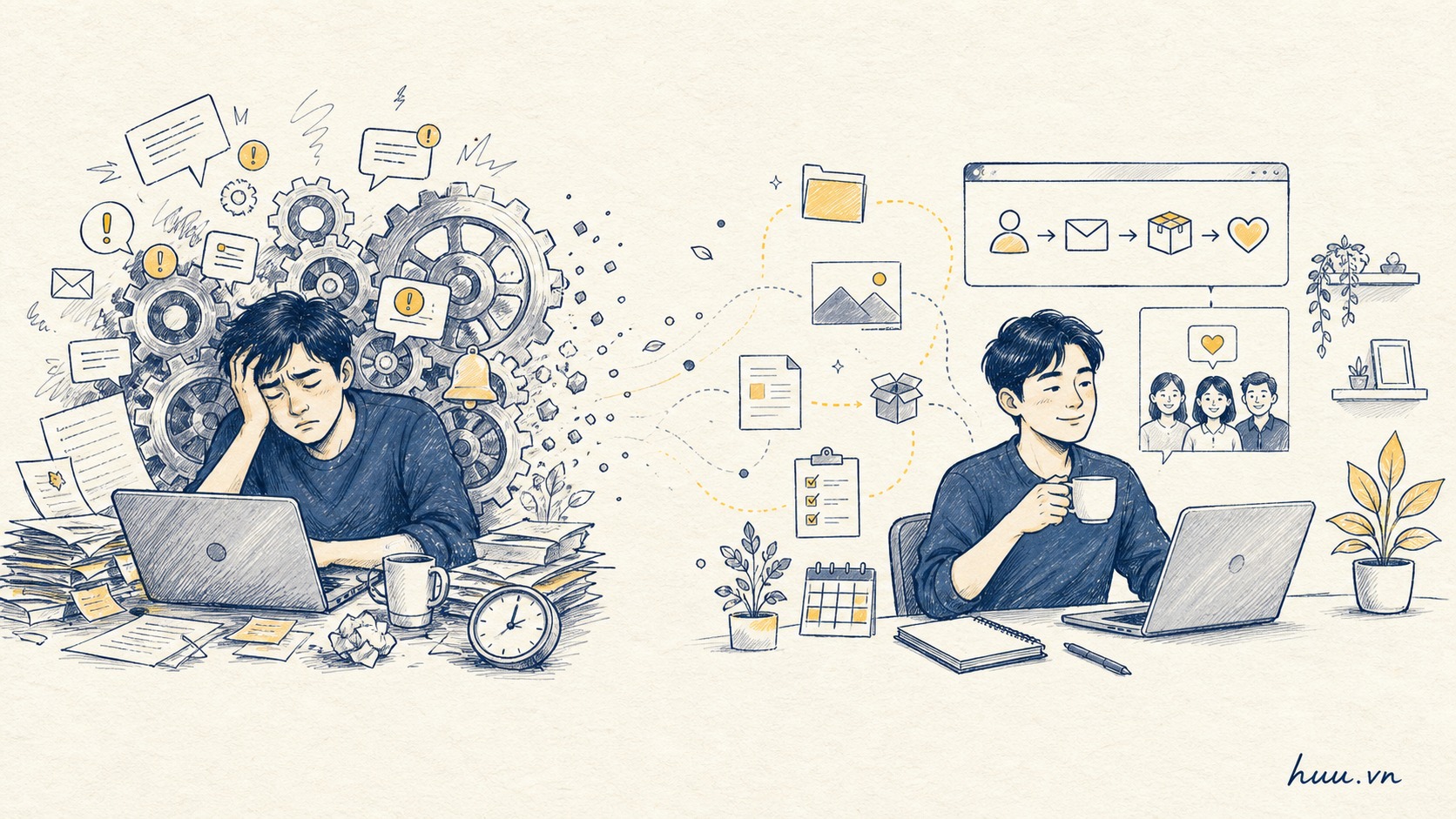 Đừng biến business nhỏ thành cái máy làm bạn kiệt sức