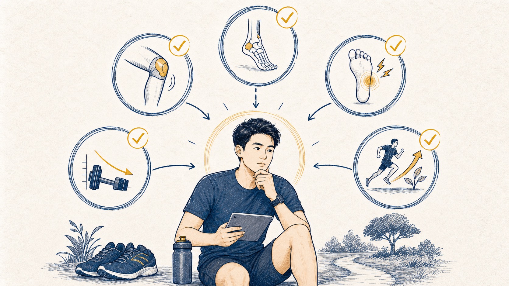 chạy bộ 7 buổi một tuần - phòng tránh chấn thương khi tập luyện