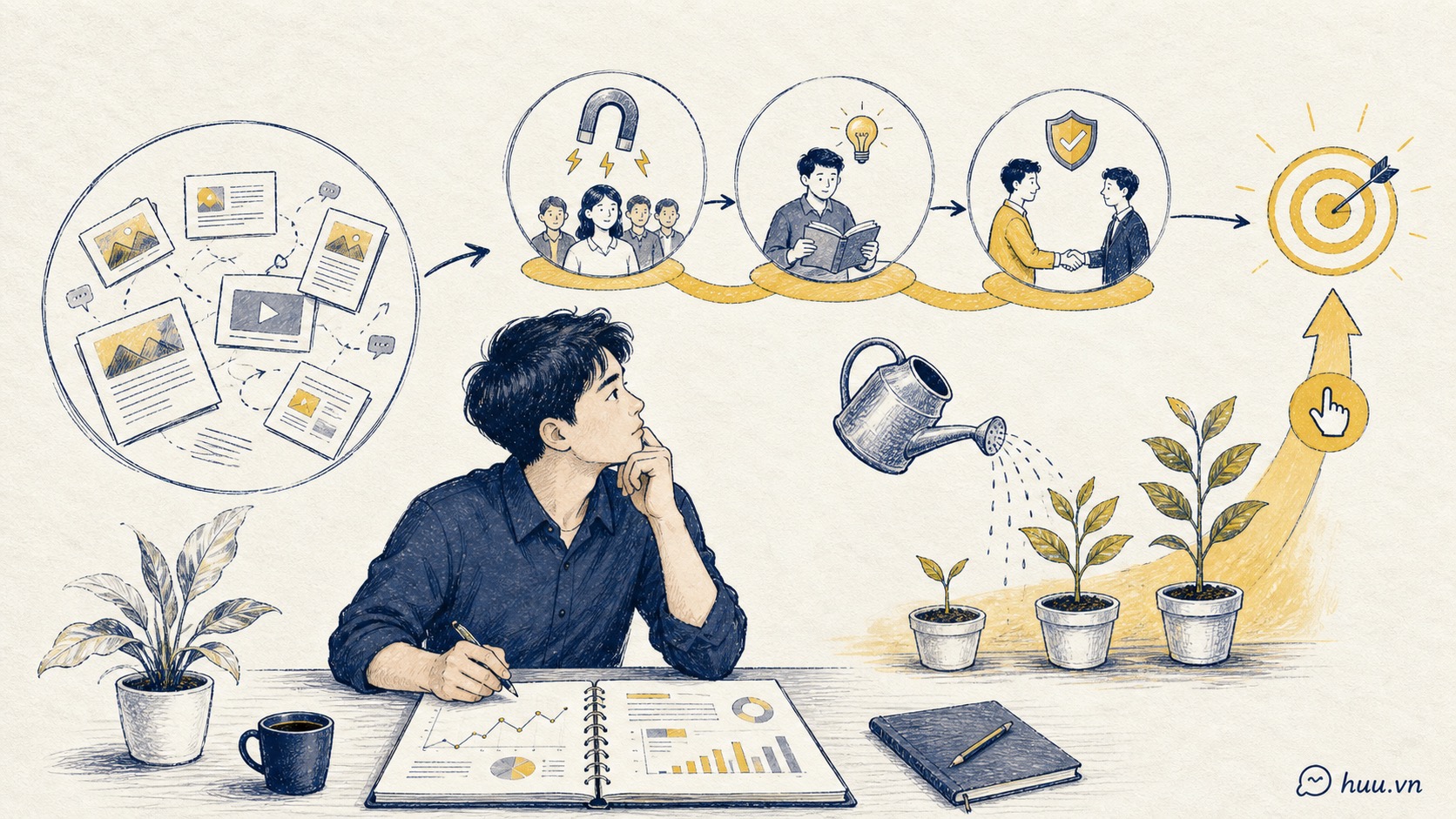 Content không ra khách vì chưa có đường đi