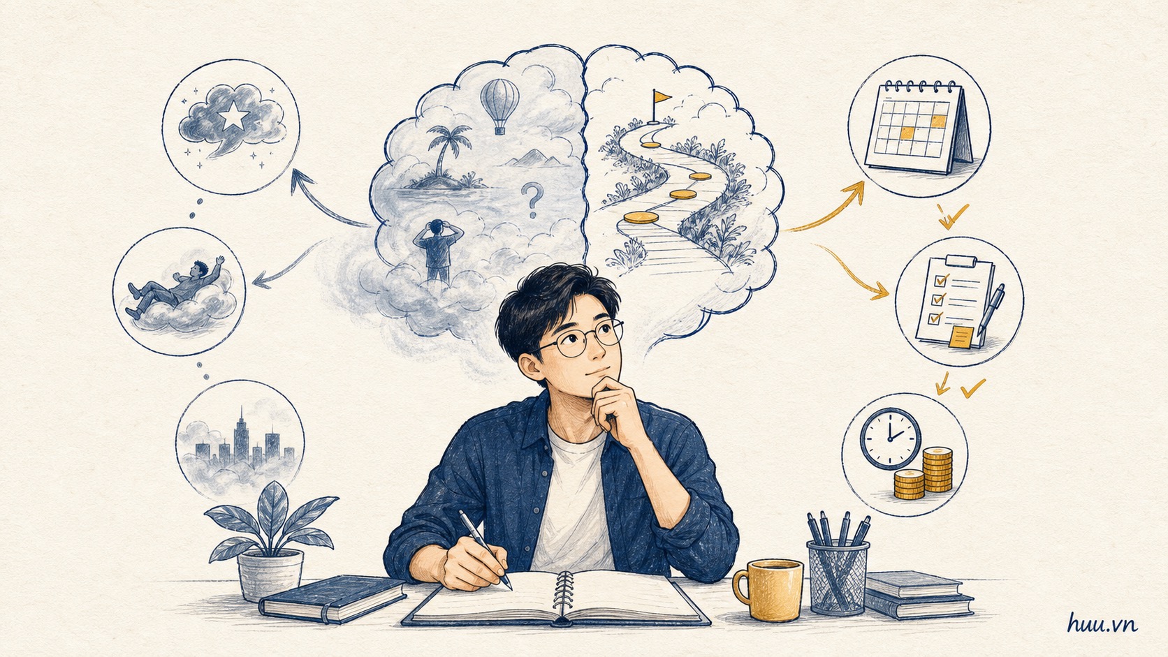Não bộ dễ đánh lừa mình giữ ước mơ ở trạng thái mơ hồ