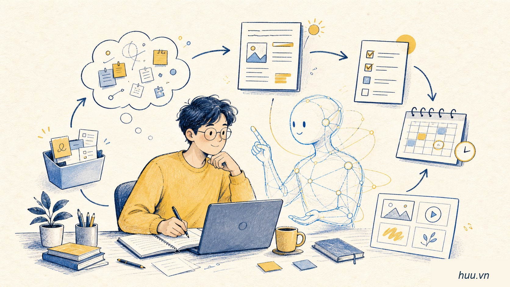 Dùng AI như một cộng sự: cách người làm một mình tiết kiệm thời gian