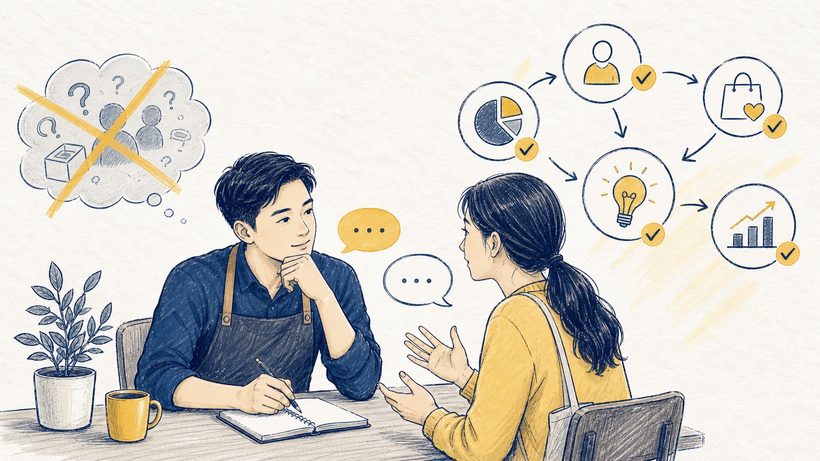 Hiểu khách hàng bằng cách trò chuyện và lắng nghe thay vì phỏng đoán