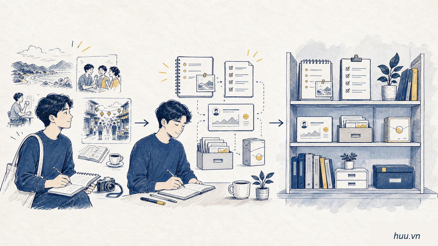 Biến trải nghiệm thật thành checklist và bài viết, tức là thành tài sản thương hiệu cá nhân.
