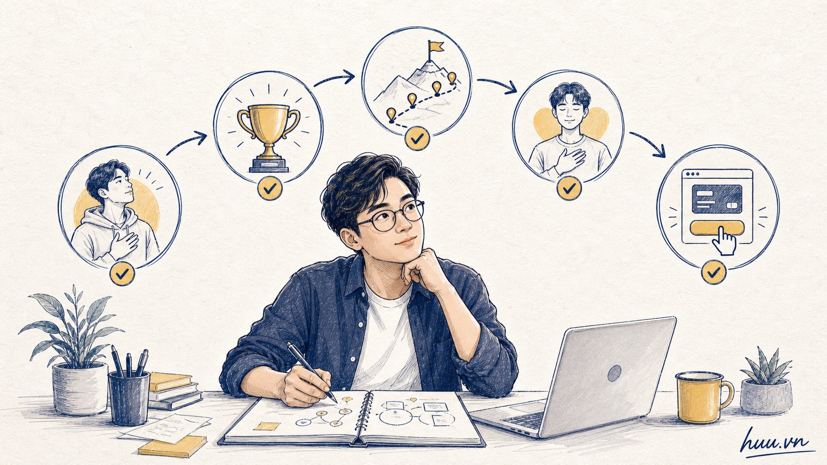 Trang bán hàng như một đường dẫn từ câu chuyện cá nhân đến hành động mua