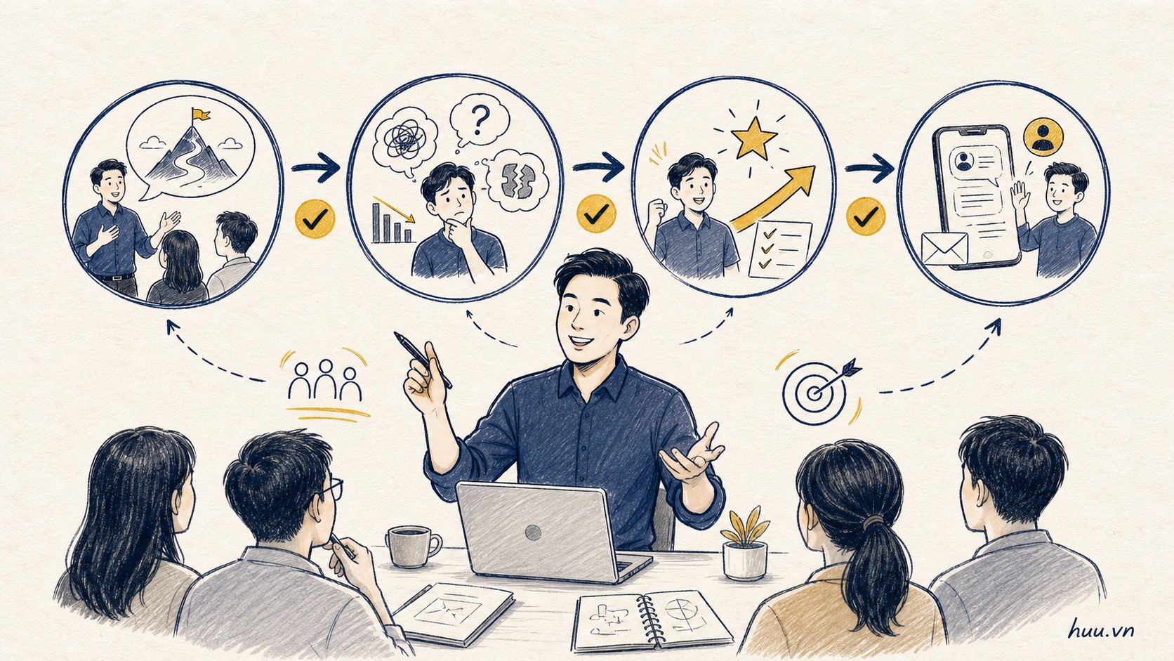 workshop bán hàng với hành trình từ câu chuyện đến follow-up